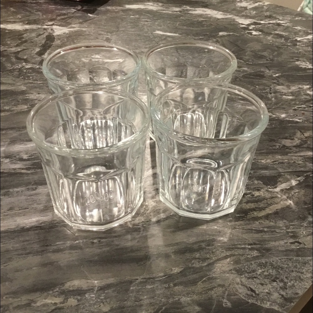 Vintage Luminarc 14oz. 10 panel glasses